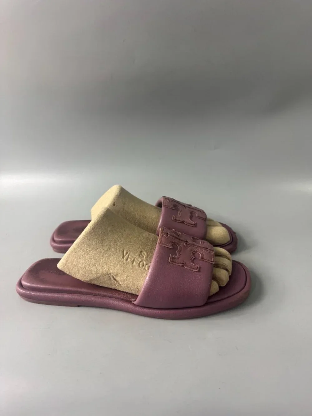 Tory Burch Double T Sport Slide Cipria, Size 8